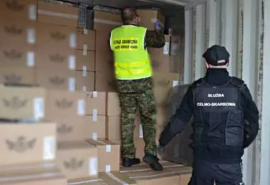Крупнейшая контрабанда белорусских сигарет почти на 10 млн долл задержана в Польше