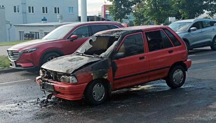 Более половины сгоревших в Беларуси машин не имели действующего техосмотра
