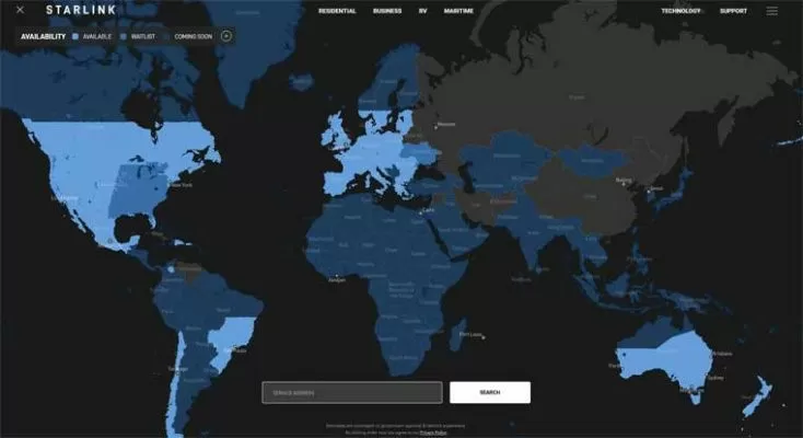 Спутниковая сеть Starlink пока не будет работать в Беларуси
