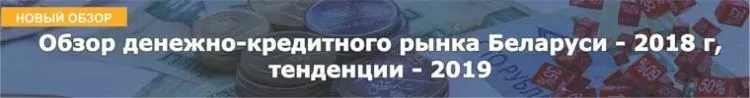 Обзор денежно-кредитного рынка Беларуси - 2018 г, тенденции - 2019 