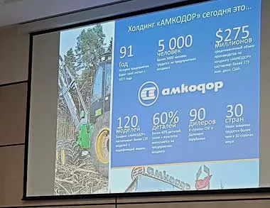 Амкодор презентовал свою лесозаготовительную технику в Свердловской области