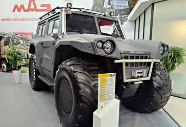 «МАЗ-МАН» представил снегоболотоход второго поколения на выставке «Иннопром-2023»
