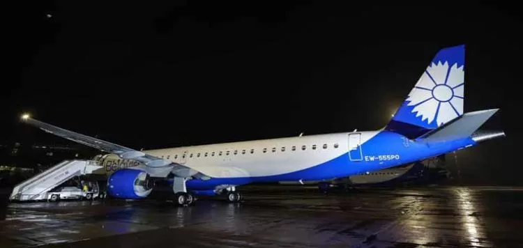 Новый самолет Embraer E195-E2 для Белавиа прибыл в Минск