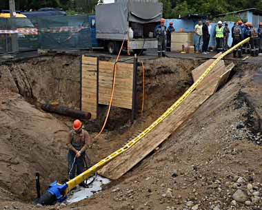 В Беларуси впервые применили метод санации при реконструкции газопровода