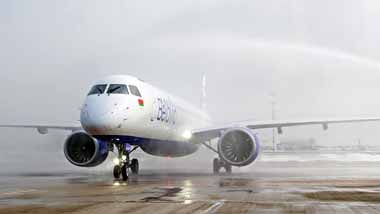 Белавиа получила еще один новый самолет Embraer 195-E2