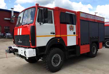 МАЗ отправил партию пожарной техники в Монголию