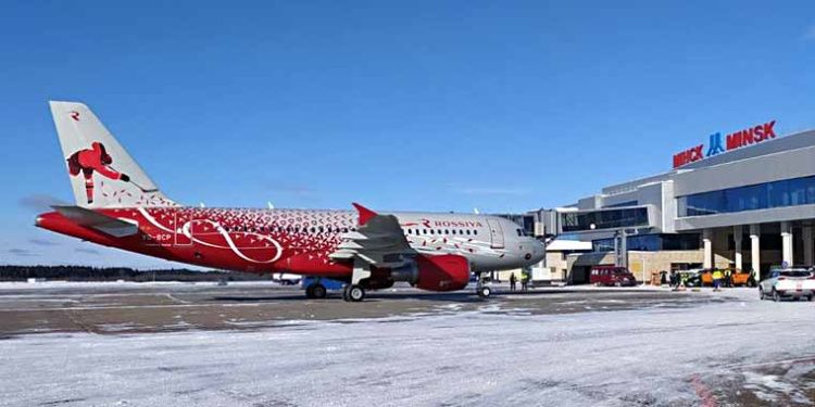Авиакомпания «Россия» приступила к выполнению регулярных полетов в Минск
