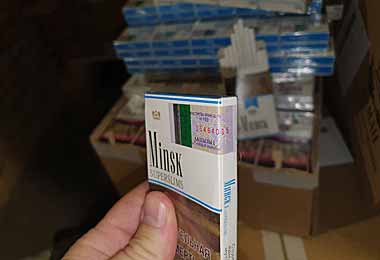 Литовская таможня задержали контрабанду белорусских сигарет почти на 1,5 млн евро