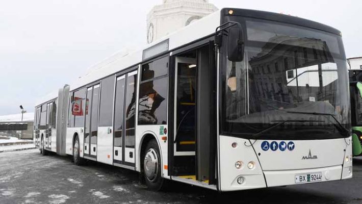 МАЗ протестирует свой новый автобус для использования в системе «Метробус» в Казани