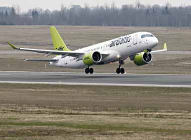Авиакомпания airBaltic возобновляет полеты из Минска в Ригу
