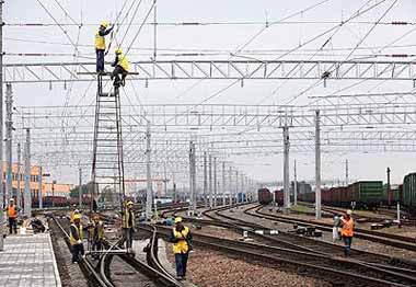 БЖД продолжает электрификацию участка Жлобин – Калинковичи – Барбаров