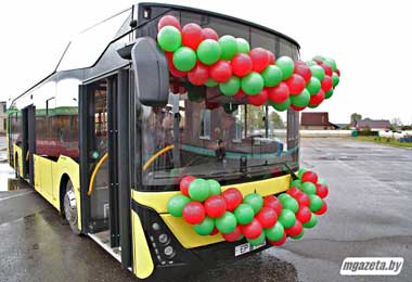МАЗ поставил автобус третьего поколения еще для одного белорусского города