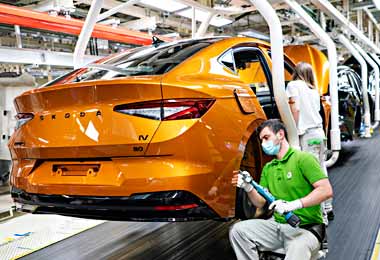 Компания Škoda запустила серийное производство электрического купе-кроссовера Enyaq Coupé iV