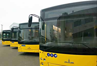 Минский автозавод поставил новые автобусы для II Европейских игр