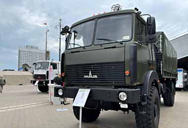 МАЗ представил свою технику на выставке MILEX-2023