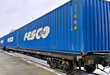 Группа Fesco организовала первую интермодальную отправку контейнеров со станции Фаниполь в Шанхай