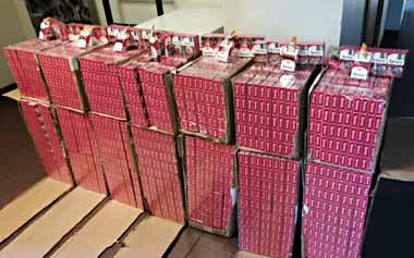 Контрабанда сигарет белорусского производства пресечена латвийской таможней