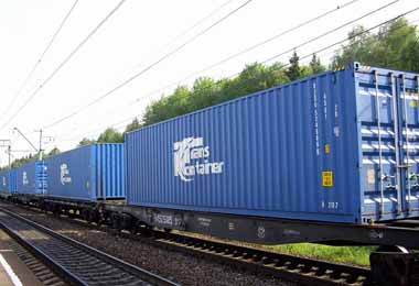 Российская компания «ТрансКонтейнер» запустила новый контейнерный поезд транзитом через Беларусь