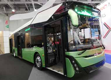 Впервые в Москве представлена модель городского автобуса третьего поколения МАЗ-303