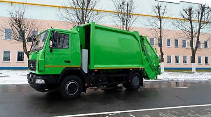 МАЗ представил новый сверхподъемный мусоровоз