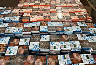 Крупная контрабанда белорусских сигарет пресечена на российско-латвийской границе