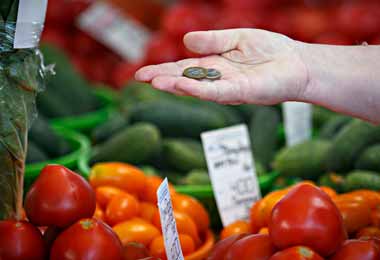 Годовой прирост цен на плодоовощную продукцию увеличился с 4% в июне до 13,1% в июле.
