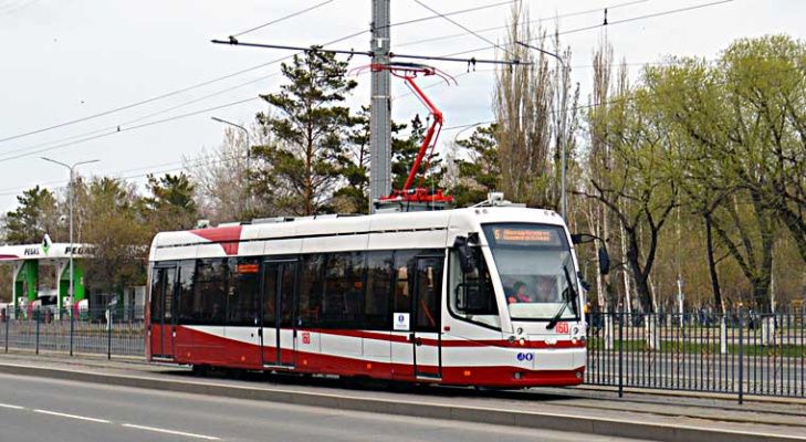 Белкоммунмаш поставил в Казахстан 4 трамвая