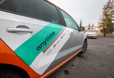 Международный каршеринг Anytime заработал в Гомеле