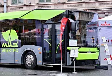 МАЗ представил новый электробус МАЗ 305Е на выставке в Санкт-Петербурге