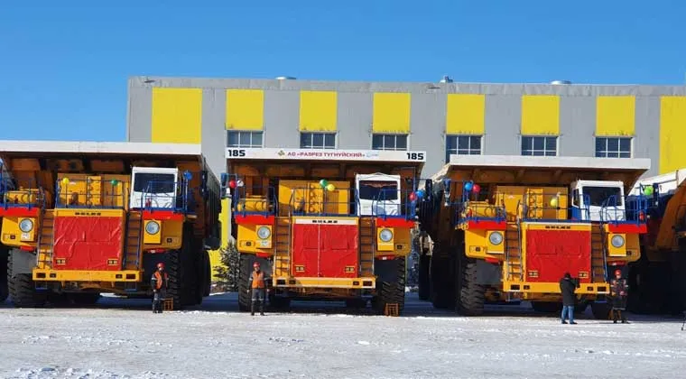 БелАЗ запустил в эксплуатацию новую технику на Тугнуйском разрезе БелАЗ запустил в эксплуатацию новую технику на Тугнуйском разрезе
