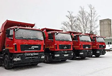 МАЗ поставил семь новых автомобилей для Белорусского цементного завода