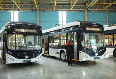 Гянджинский автомобильный завод наладил сборку белорусских электробусов и комбайнов