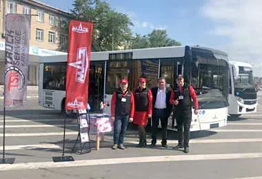 Минский автозавод представил свои автобусы в Казахстане