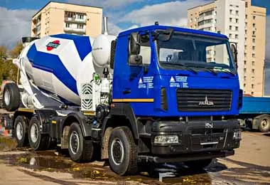 Компания «Аксиом-Групп» выпустила новый бетоносмеситель на шасси МАЗ