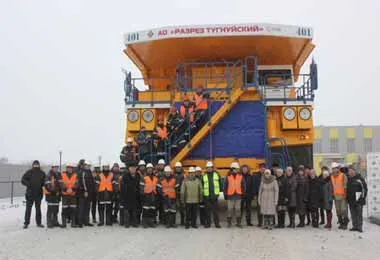 БелАЗ запустил в эксплуатацию 240-тонный самосвал на Тугнуйском разрезе